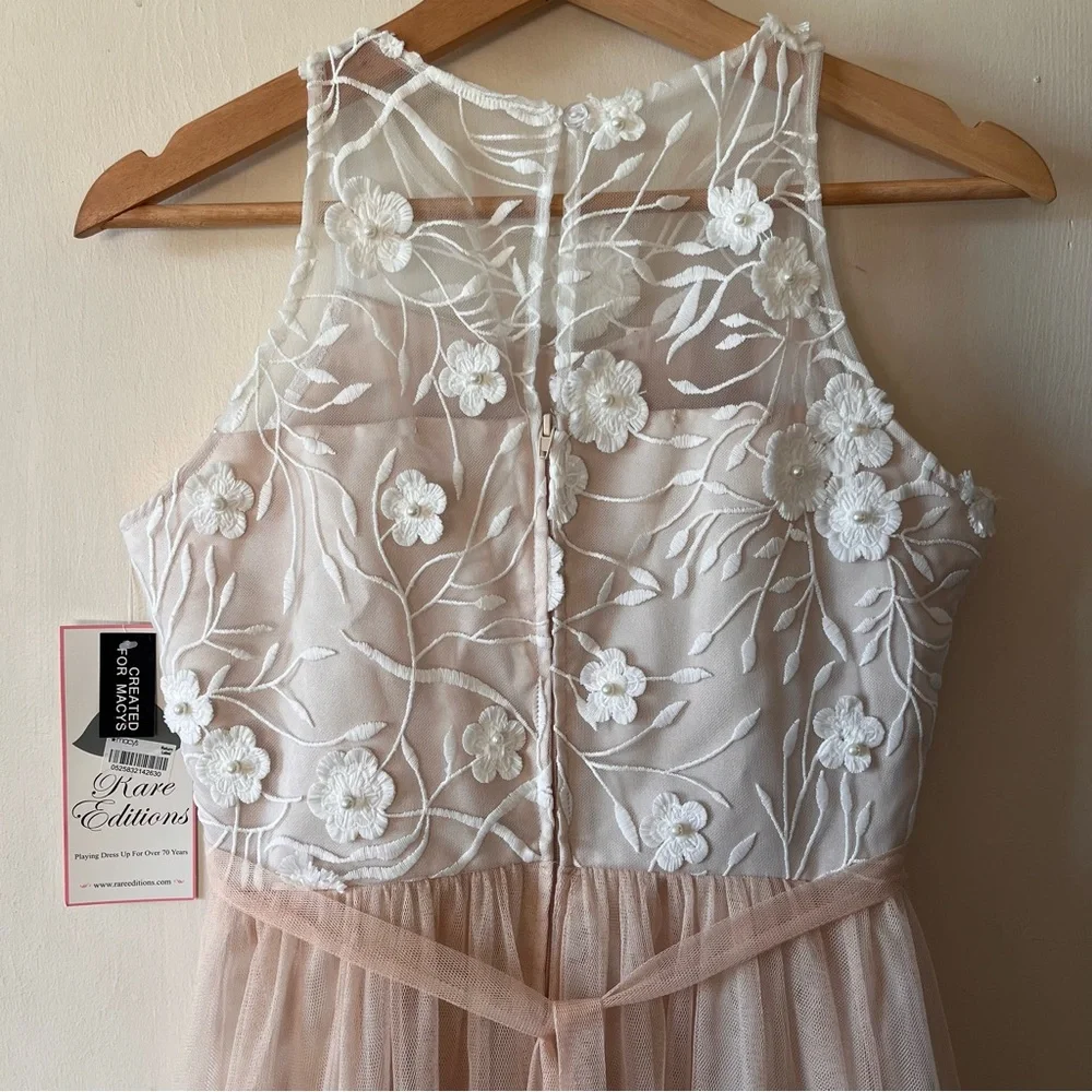 Rare Editions Sunday Best Taupe Dress, Girls Size 16 - Picture 5 of 12